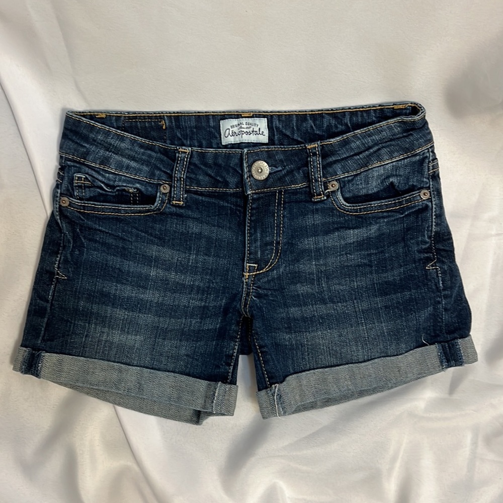 Aeropostale Denim Short Shorts - size 00 - Picture 7 of 8